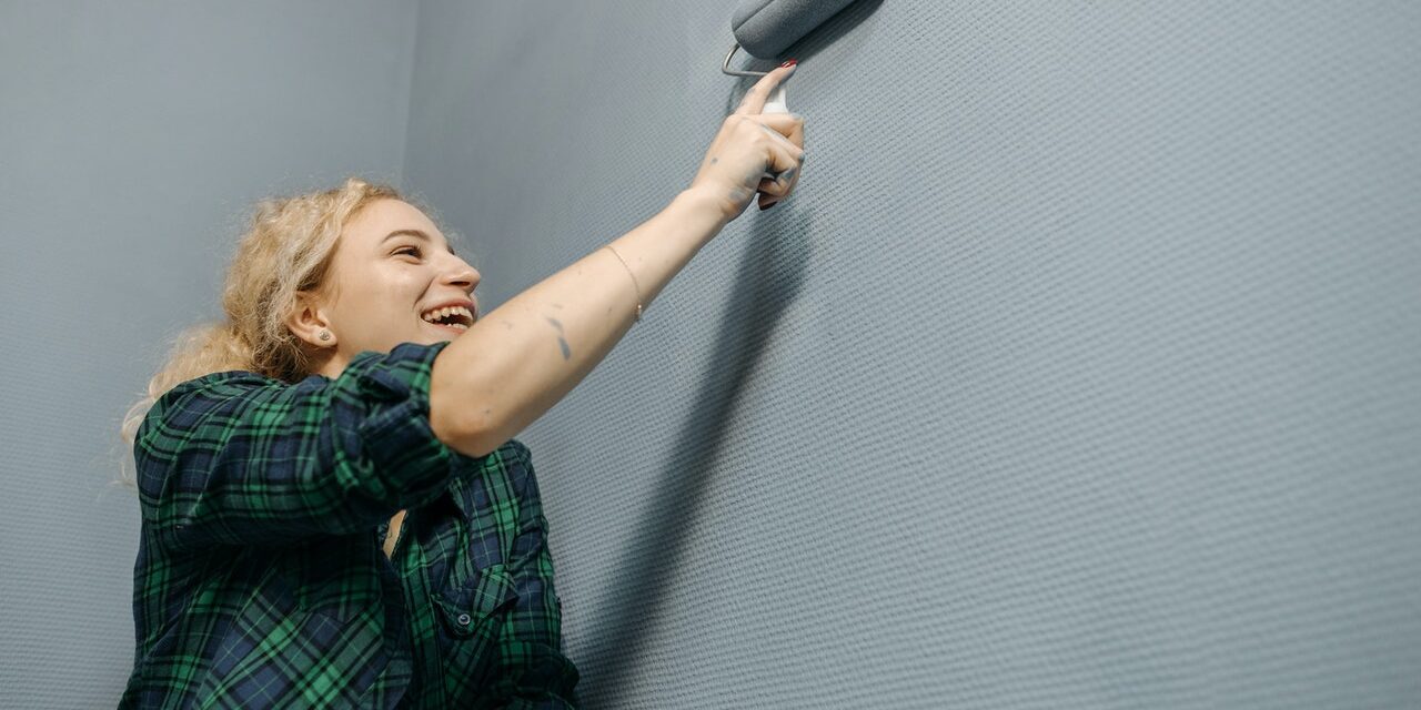 parete giù pitturata